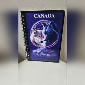 Wolf Canada Hologram 3D Spiral Notebook: Animals, Wolves.